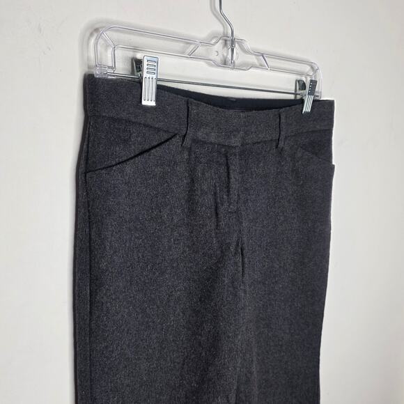 Express Editor grey wool blend cropped dress pants - 2 - Picture 2 of 6